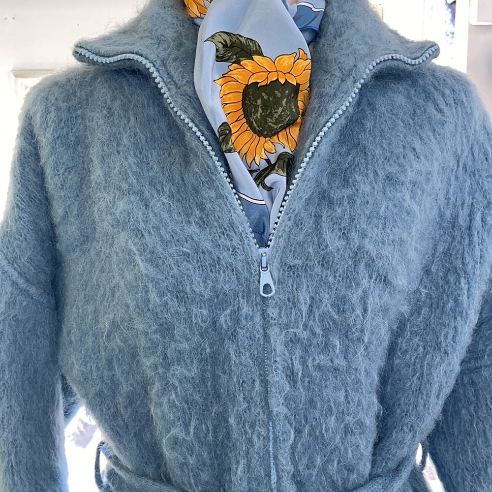 Stobi Rustic Wool Stobi Denmark Rarevtgstudio 60s Teal Blue Mohair Wool… - Gem